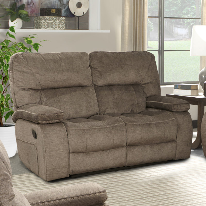 Lark Manor Aleeccia Upholstered Reclining Loveseat & Reviews Wayfair